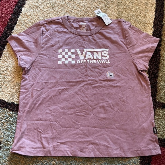 Vans Dusty Rose Checkered T-Shirt - Picture 1 of 1